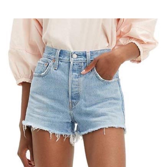 BNWT Levi’s 501 High Rise Shorts 27 - Picture 5 of 6